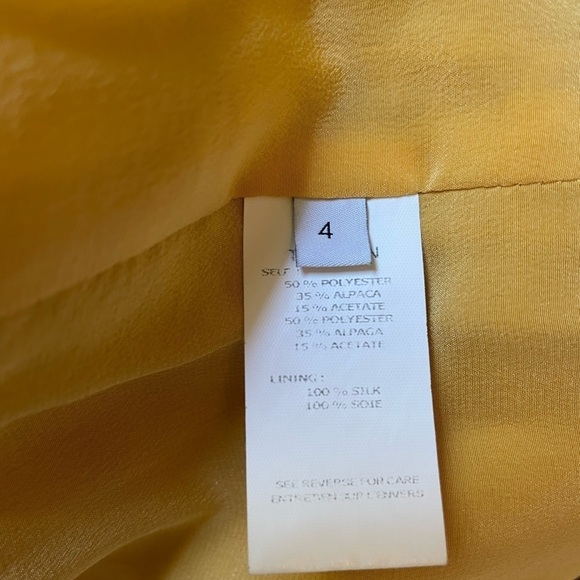 Thakoon mustard yellow jacket. - Picture 6 of 6
